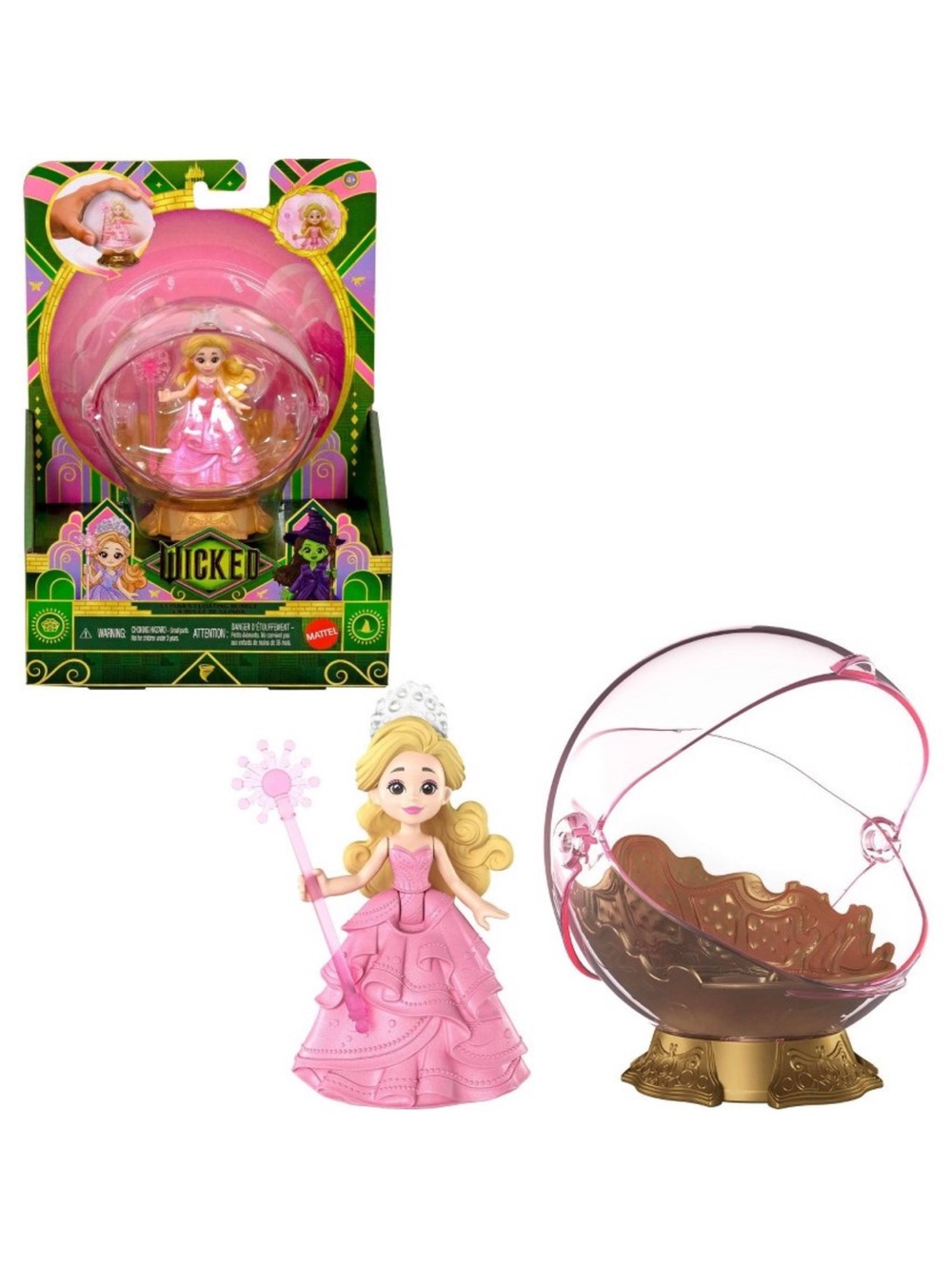 Universal Pictures' Wicked Glinda's Floating Bubble Toy with Vehicle